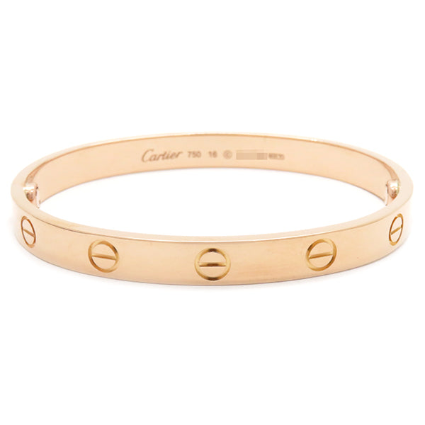 カルティエ Cartier B6035616 ピンクゴールド K18PG #16 ブレスレット 750 18K 18金 バングル