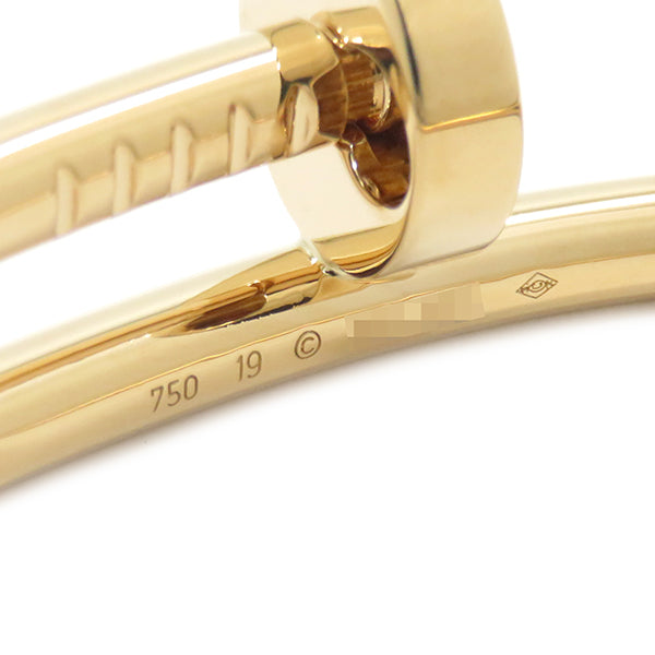 カルティエ Cartier ジュスト アン クル イエローゴールド K18YG #19 ブレスレット 750 JUSTE UN CLOU