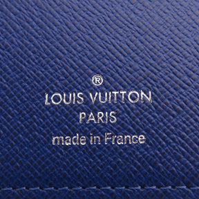 ルイヴィトン LOUIS VUITTON コバルト ポルトフォイユ・ブラザ M30297 モノグラムキャンバス タイガ 長財布 シルバー金具 タイガラマ 紺 青 二つ折り