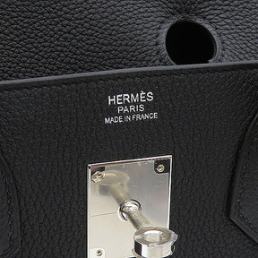 エルメス HERMES バーキン30 ブラック トゴ ハンドバッグ シルバー金具 新品 未使用 黒