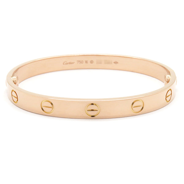 カルティエ Cartier LOVE ラブブレス B6067416 ピンクゴールド K18PG #16 ブレスレット 750 18K 18金 バングル