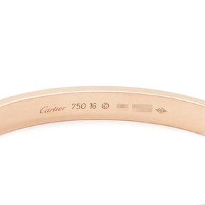 カルティエ Cartier LOVE ラブブレス B6067416 ピンクゴールド K18PG #16 ブレスレット 750 18K 18金 バングル