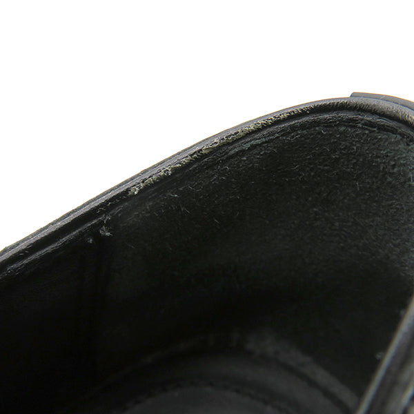 ベルルッティ ベルルッティ アレッサンドロ エッジ レザーオックスフォード ブラウンXブラック レザー #7 靴 シルバー金具