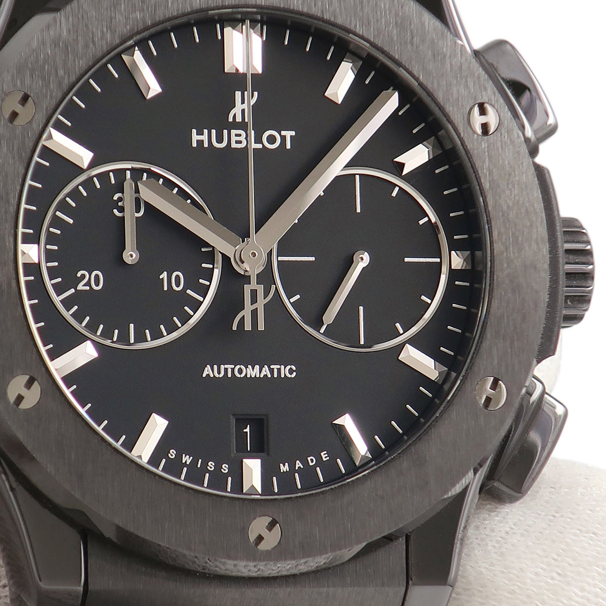 ウブロ HUBLOT クラシックフュージョン クロノグラフ ブラックマジック 521.CM.1171.RX 自動巻き メンズ 黒 マットブラック