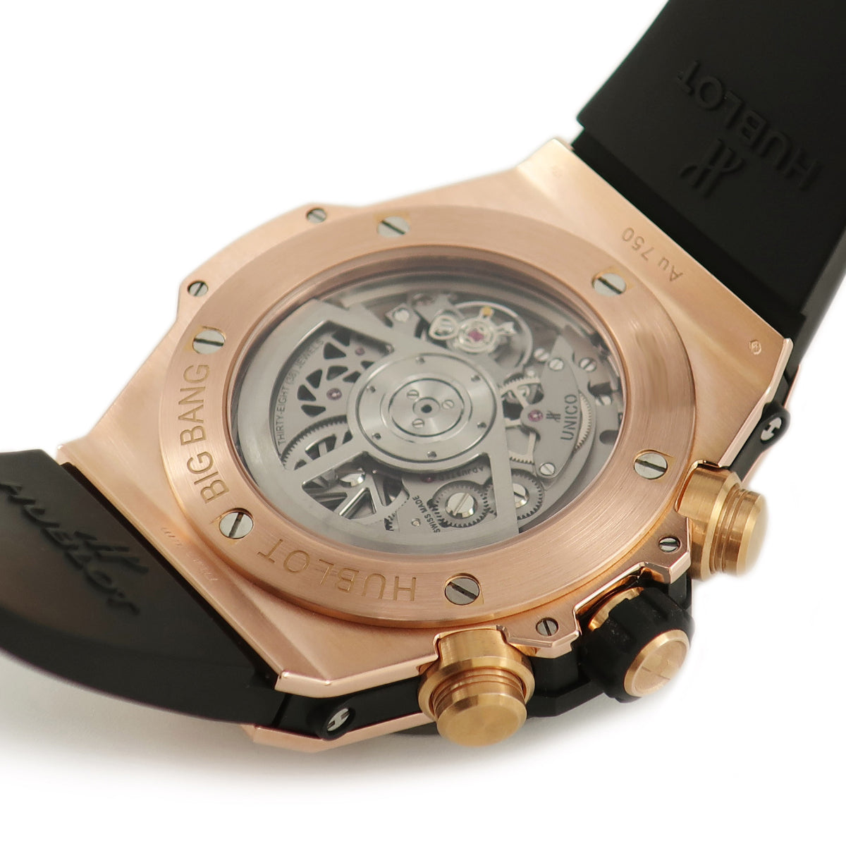 ウブロ HUBLOT ビッグバン ウニコ キングゴールド セラミック 411.OM.1180.RX 自動巻き メンズ K18KG無垢 スケルトン