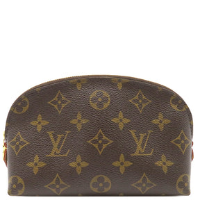 ルイヴィトン LOUIS VUITTON ポシェット・コスメティック M47515 モノグラム モノグラムキャンバス ポーチ ゴールド金具 茶 化粧ポーチ