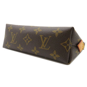 ルイヴィトン LOUIS VUITTON ポシェット・コスメティック M47515 モノグラム モノグラムキャンバス ポーチ ゴールド金具 茶 化粧ポーチ