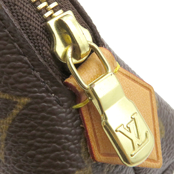 ルイヴィトン LOUIS VUITTON ポシェット・コスメティック M47515 モノグラム モノグラムキャンバス ポーチ ゴールド金具 茶 化粧ポーチ