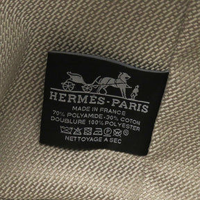 エルメス HERMES ブリッド ア ブラック ジグザグ GM ブラック×ブルーニュイ トワルアッシュ ポーチ シルバー金具 黒 ハンドバッグ バニティバッグ