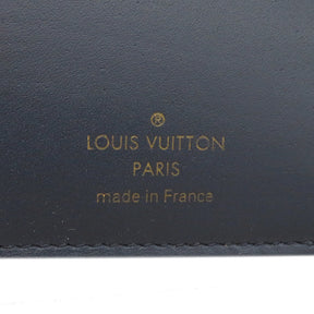 ルイヴィトン LOUIS VUITTON マリーヌルージュ ポルトフォイユ カプシーヌ コンパクト M63741 トリヨンレザー 三つ折り財布 ゴールド金具 紺 赤