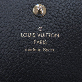 ルイヴィトン LOUIS VUITTON ブラック アンヴェロップ カルト ドゥ ヴィジット M58456 モノグラムアンプラント カードケース ゴールド金具 黒 名刺入れ