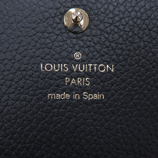 ルイヴィトン LOUIS VUITTON ブラック アンヴェロップ カルト ドゥ ヴィジット M58456 モノグラムアンプラント カードケース ゴールド金具 黒 名刺入れ