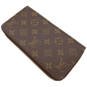 ルイヴィトン LOUIS VUITTON M42616 モノグラムキャンバス 長財布 ゴールド金具 茶 ラウンドファスナー