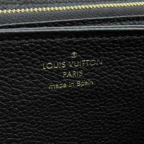 ルイヴィトン LOUIS VUITTON ブラック ジッピー・ウォレット M61864 モノグラムアンプラント 長財布 ゴールド金具 ラウンドファスナー 黒