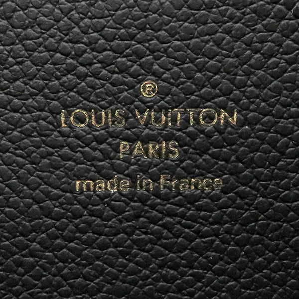 ルイヴィトン LOUIS VUITTON ブラック ポルトフォイユ・クレマンス M60171 モノグラムアンプラント 長財布 ゴールド金具 ラウンドファスナー 黒