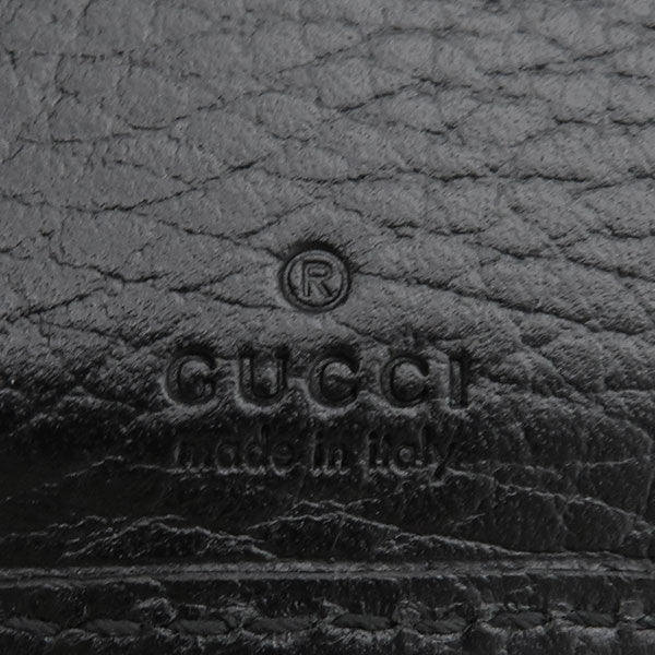 グッチ GUCCI GGマーモント ウォレット 644407 ブラック レザー 三つ折り財布 ゴールド金具 黒 プチマーモント コンパクト