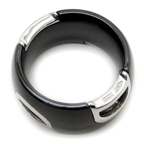 ダミアーニ DAMIANI D.ICON リング 20082194_c ブラック セラミック K18WG 1Pダイヤモンド リング 指輪 黒 18K WG ダイヤ