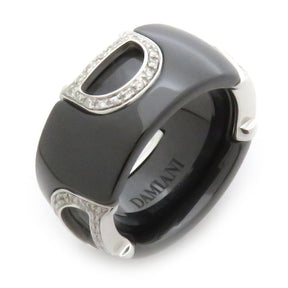 ダミアーニ DAMIANI D.ICON リング 20082214_c ブラック セラミック K18WG ダイヤモンド リング 指輪 黒 18K WG ダイヤ