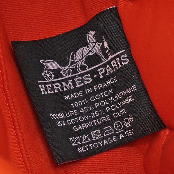 エルメス HERMES ボリードポーチ ミニミニ ナチュラル コットン ポーチ シルバー金具 新品 未使用