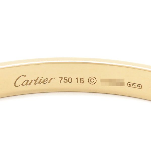 カルティエ Cartier B6035516 イエローゴールド K18YG #16 ブレスレット 750 18K 18金 バングル