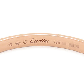 カルティエ Cartier LOVE ラブブレス オープン B6032618 ピンクゴールド K18PG #18 ブレスレット 750 18K 18金 バングル