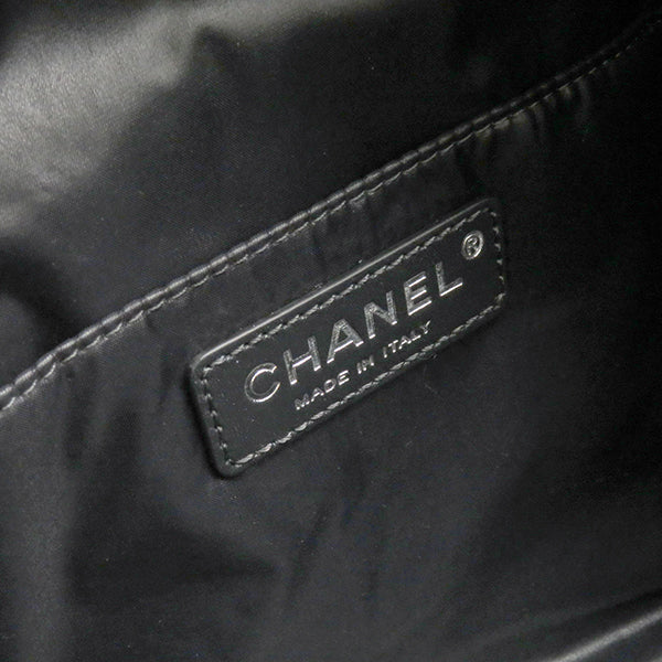 シャネル CHANEL ココマーク バックパック AS4366 ブラック ナイロン リュック・デイパック シルバー金具 新品 未使用 ランダムシリアル 黒 ラメ