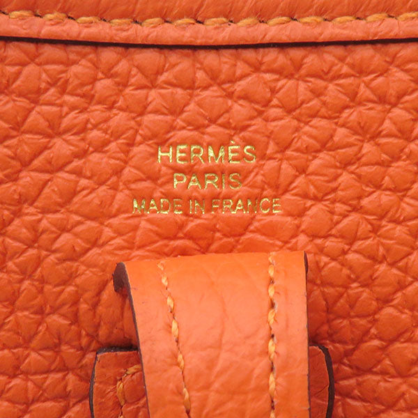 エルメス HERMES エヴリンTPM オレンジ トリヨンクレマンス ショルダーバッグ ゴールド金具