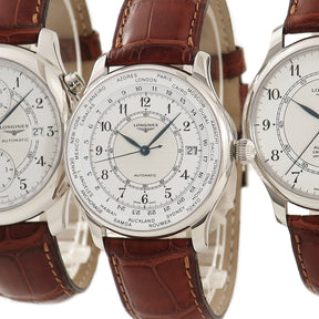 ロンジン LONGINES 130YEARS165 3本セット L.2.613.4.13.2/L.2.614.4.13.2/L.2.615.4.13.2 自動巻き メンズ 未使用 白 1997年