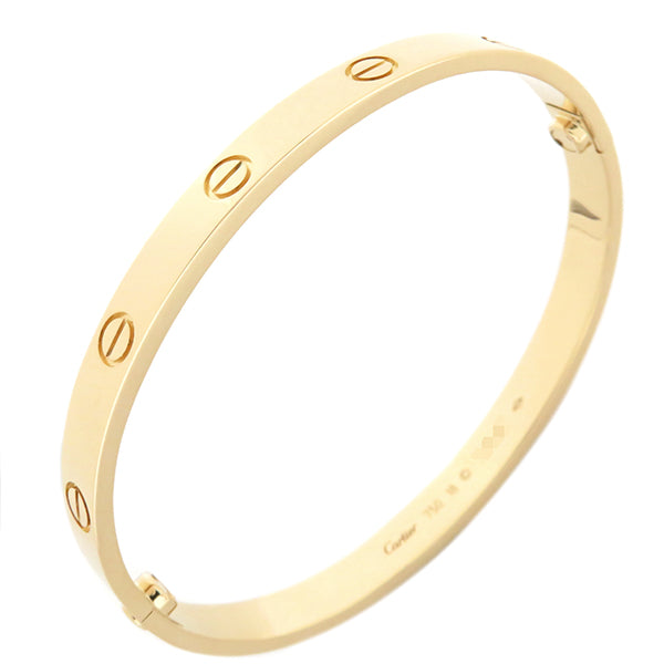 カルティエ Cartier LOVE ラブブレス CRB6067518 イエローゴールド K18YG #18 ブレスレット 750 18K 18金 バングル