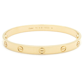 カルティエ Cartier LOVE ラブブレス CRB6067518 イエローゴールド K18YG #18 ブレスレット 750 18K 18金 バングル