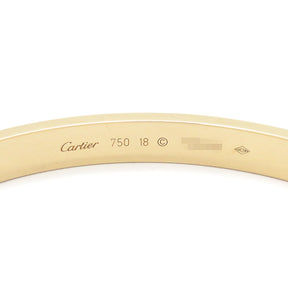 カルティエ Cartier LOVE ラブブレス CRB6067518 イエローゴールド K18YG #18 ブレスレット 750 18K 18金 バングル