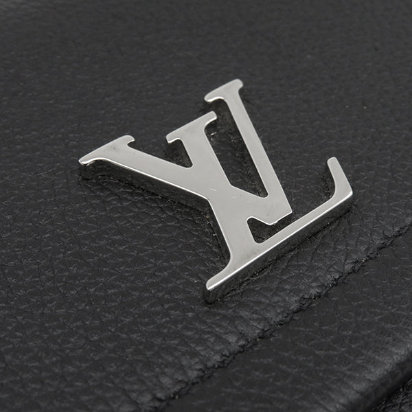 ルイヴィトン LOUIS VUITTON ポルトフォイユ ロックミー2 M62329 ブラック カーフ 長財布 シルバー金具 黒