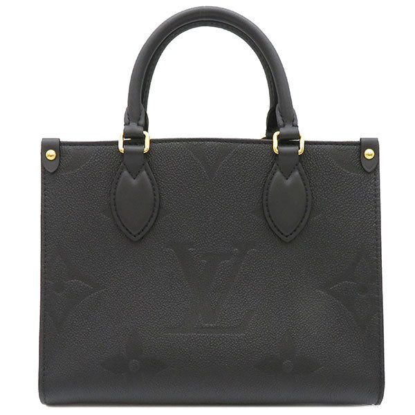 ルイヴィトン LOUIS VUITTON ノワール オンザゴー PM M45653 モノグラムアンプラント 2WAYバッグ ゴールド金具 新品 未使用 黒 トート ショルダー