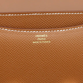 エルメス HERMES コンスタンス3 ミニ ミロワール ゴールド ヴォーエプソン ショルダーバッグ ローズゴールド金具 新品 未使用 茶 PG金具