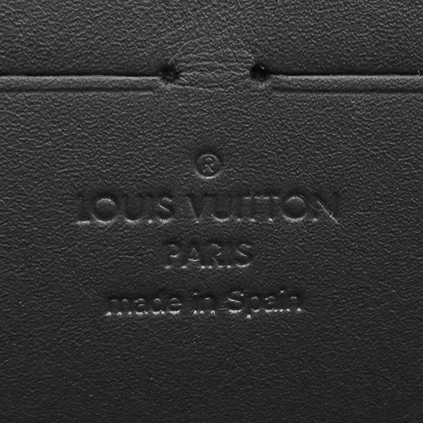 ルイヴィトン LOUIS VUITTON ノワール LVアエログラム ジッピー ウォレット M69831  グレインカーフレザー 長財布 マットブラック金具 黒 L字ファスナー