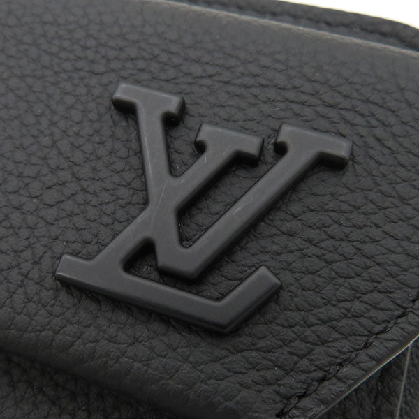 ルイヴィトン LOUIS VUITTON ノワール LVアエログラム ジッピー ウォレット M69831  グレインカーフレザー 長財布 マットブラック金具 黒 L字ファスナー