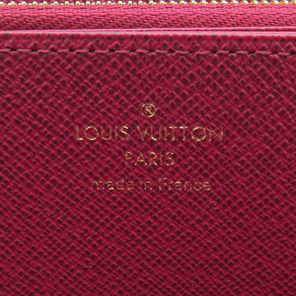 ルイヴィトン LOUIS VUITTON フューシャ ジッピー ウォレット M41895 モノグラムキャンバス 長財布 ゴールド金具 新品 未使用 茶 ボルドー ラウンドファスナー