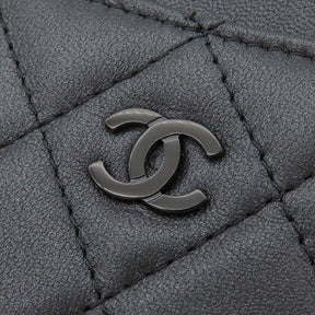 シャネル CHANEL マトラッセ ココマーク クラシック AP0213  ブラック ラムスキン カードケース ブラック金具 黒 パスケース ランダムシリアル 新品 未使用