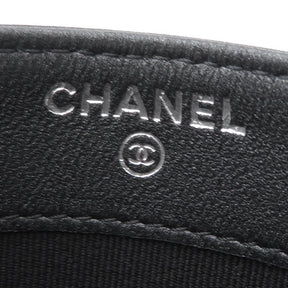 シャネル CHANEL マトラッセ ココマーク クラシック AP0213  ブラック ラムスキン カードケース ブラック金具 黒 パスケース ランダムシリアル 新品 未使用