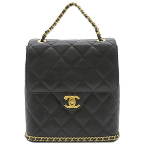 シャネル CHANEL マトラッセ バックパック AS4490 ブラック キャビア