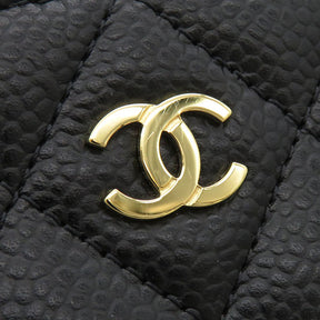 シャネル CHANEL クラシック ロング ジップ ウォレット AP0242 ブラック キャビアスキン 長財布 ゴールド金具 ランダムシリアル 黒 ココマーク 新品 未使用