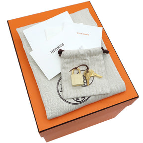 エルメス HERMES ピコタンロックPM バニラ オーストリッチ ハンドバッグ ゴールド金具 新品 未使用 黄色