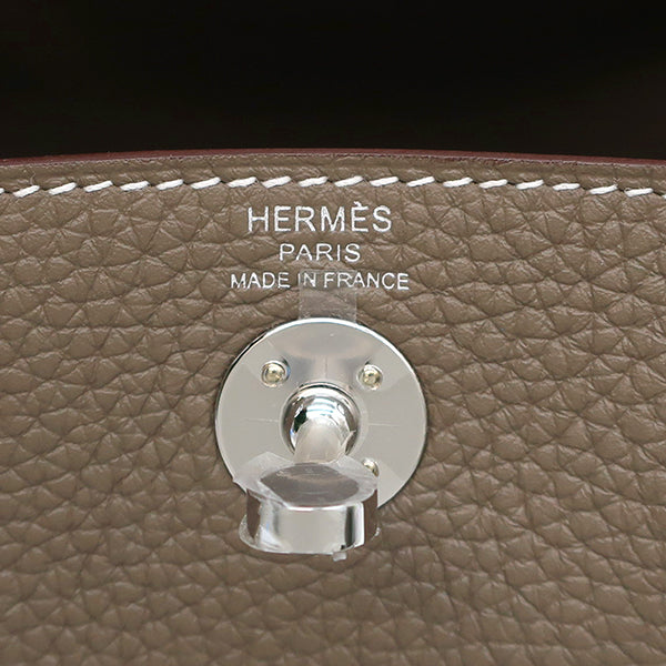 エルメス HERMES リンディ ミニ 20 エトゥープ トリヨンクレマンス ショルダーバッグ シルバー金具 新品 未使用 グレージュ