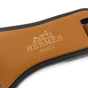 エルメス HERMES オランナノ ナタ×ナチュラルサブレ ヴォーエプソン ヴォーバトラー ヴァッシュハンター バッグチャーム サンダル型 白