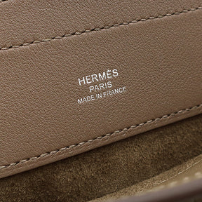 エルメス HERMES サックアリーヌ ミニ エトゥープ スイフト ショルダーバッグ シルバー金具 グレージュ