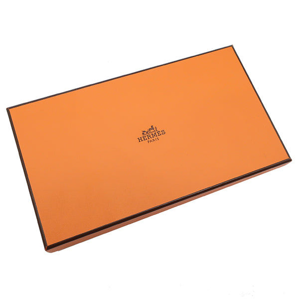 エルメス HERMES アザップロング シルクイン ゴールド エバーカラー 長財布 シルバー金具 新品 未使用 茶 ラウンドファスナー