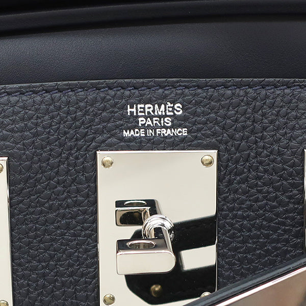 エルメス HERMES ケリー アッカド PM キャバン トゴ ボディバッグ シルバー金具 紺 ショルダー 鍵1本欠品