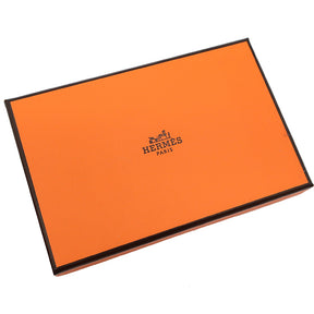 エルメス HERMES カルヴィ デュオ ブラック ヴォーエプソン カードケース シルバー金具 新品 未使用 黒