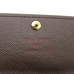 ルイヴィトン LOUIS VUITTON ダミエエベヌ ミュルティクレ 6 N62630 ダミエキャンバス キーケース ゴールド金具 茶