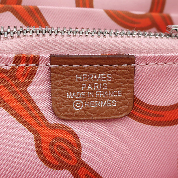 エルメス HERMES - ゴールド エバーカラー コインケース シルバー金具 新品 未使用 茶 ラウンドジップ